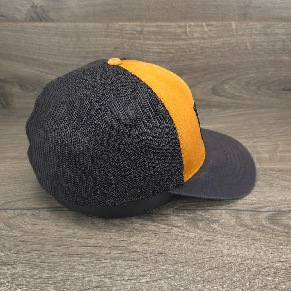 The North Face Hat Cap Mens Fitted L XL Orange Black Outdoor Lifestyle Hike Camp